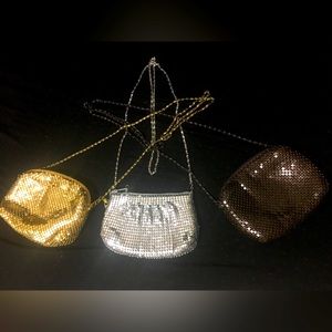 3 colour chain purses